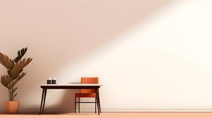 table and chairs in the room