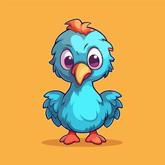 Adorable Dodo Bird Cartoon Illustration for Children's Projects, Nursery Decor, and Wildlife Themes © Zoya Miller