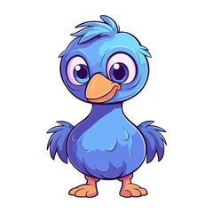 Adorable Dodo Bird Cartoon Illustration for Children's Projects, Nursery Decor, and Wildlife Themes © Zoya Miller