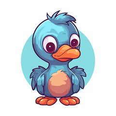 Adorable Dodo Bird Cartoon Illustration for Children's Projects, Nursery Decor, and Wildlife Themes © Zoya Miller