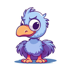Adorable Dodo Bird Cartoon Illustration for Children's Projects, Nursery Decor, and Wildlife Themes © Zoya Miller