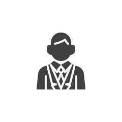 Businessman avatar vector icon