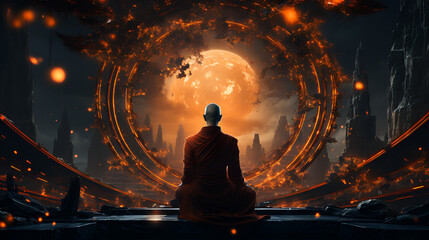 person meditating in yoga pose