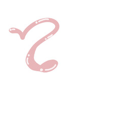 pink number letter cute 