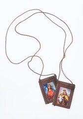 O santo escapulário de Nossa Senhora do Carmo - obrazy, fototapety, plakaty