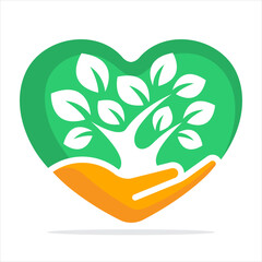 Naklejka premium Illustration icon for taking care of trees