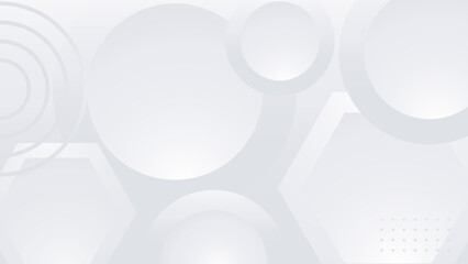 Minimal geometric abstract form gray white background.
Vector pattern design