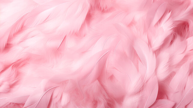 He creates a pink texture background for a photo with skill and finesse.