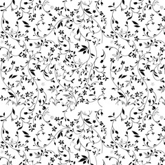 Vector illustration of a seamless floral pattern with cute birds in spring for Wedding, anniversary, birthday and party. Design for banner, poster, card, invitation and scrapbook