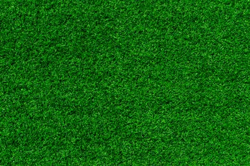 Foto auf Acrylglas Grün Abstract top view Green color of artificial grass texture background, for background