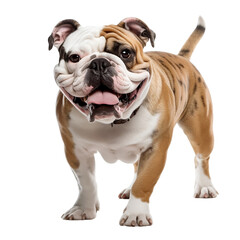 Obraz premium english bulldog isolated on transparent background