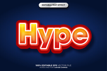 Hype 3D Editable text effect style