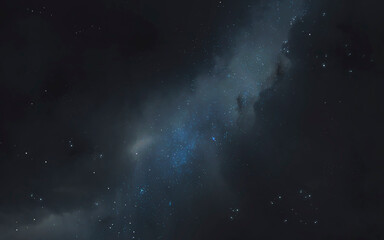 Fototapeta premium 3D illustration of nebula in deep space. 5K realistic science fiction art. Elements of image provided by Nasa