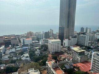 Fototapeta na wymiar aerial view in Colombo Sri Lanka 🇱🇰 