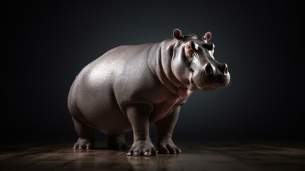 hippopotamus hippo animal mammal wildlife generative ai