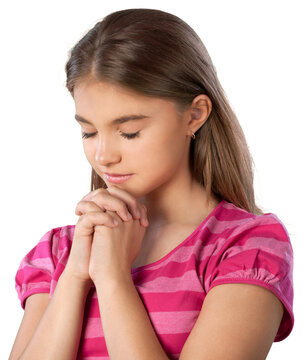 Portrait of a Young Girl Praying