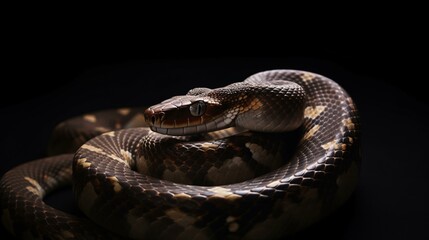 close up of a snake reptile animal nature wildlife generative ai
