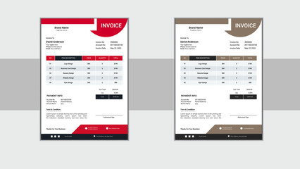 Modern invoice template 