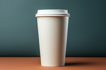 paper coffee cup, cup of coffee, coffee cup mockup, Generative AI