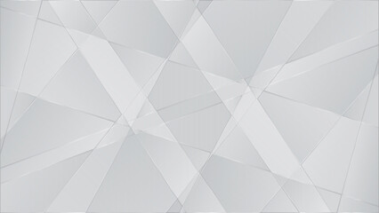 Colorful Silver Gray Geometric Shape Pattern. Abstract Polygon Background. Technology Banner Wallpaper. Vector Illustration