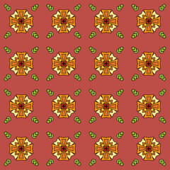 seamless pattern with flowers