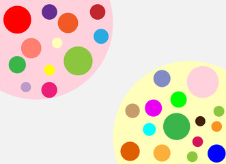 background and colorful circles
