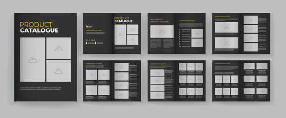 Fototapeta na wymiar Product catalogue and corporate brochure template design