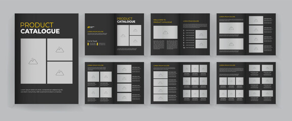 Product catalogue and corporate brochure template design