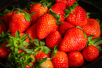 strawberries in a bowl