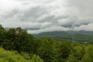 Fototapeta na wymiar landscape in the eastern Great Smoky Mountains National Park