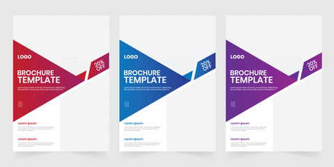 a set of business marketing and corporate a4 flier template, company flier print element graphic layout, abstract vector leaflet bundle design