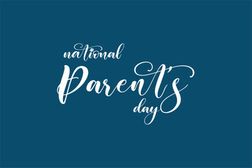 Naklejka na ściany i meble national parents day, background template Holiday concept