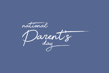 Naklejka na ściany i meble national parents day, background template Holiday concept