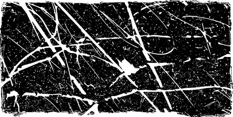 Fototapeta premium Distorted grungy backdrop. Overlay texture. Vector shape with a halftone dots and stripes. Distressed dirty design element. Illustration to create grunge effect