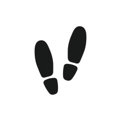 kids drawing Vector illustration Footprint shoes cartoon isolated