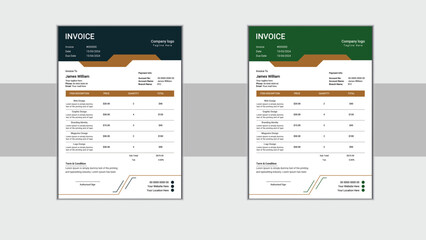 Invoice design template 