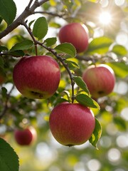 Obraz premium A tree full of apples
