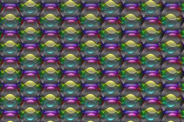 abstract pattern. 2 picture - robots.