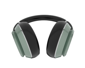 Headphones isolated on transparent background. 3d rendering - illustration