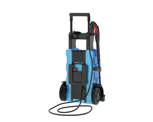 Fototapeta premium Pressure washer isolated on transparent background. 3d rendering - illustration