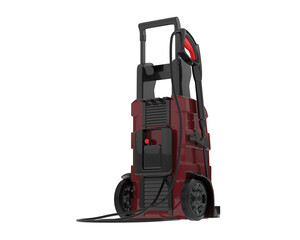 Pressure washer isolated on transparent background. 3d rendering - illustration