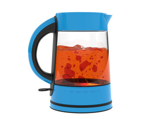 Kettle isolated on transparent background. 3d rendering - illustration