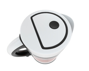 Kettle isolated on transparent background. 3d rendering - illustration