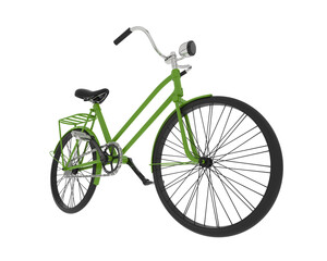 Fototapeta premium Bicycle isolated on transparent background. 3d rendering illustration