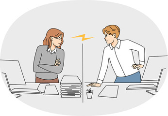 Conflict among colleagues in office