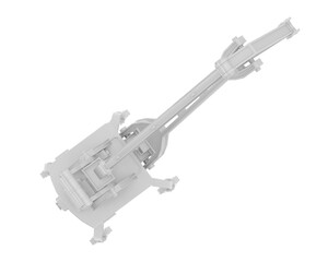 Crane isolated on transparent background. 3d rendering - illustration