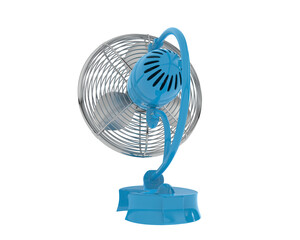 Electric fan isolated on transparent background. 3d rendering - illustration