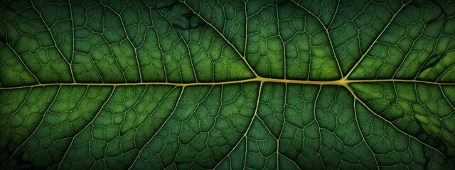 Abstract closeup macro photography of green organic foliage texture leaves leaf background and design material (Generative Ai)