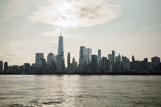 Manhattan view of Liberty park