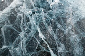 Ice of Lake Baikal